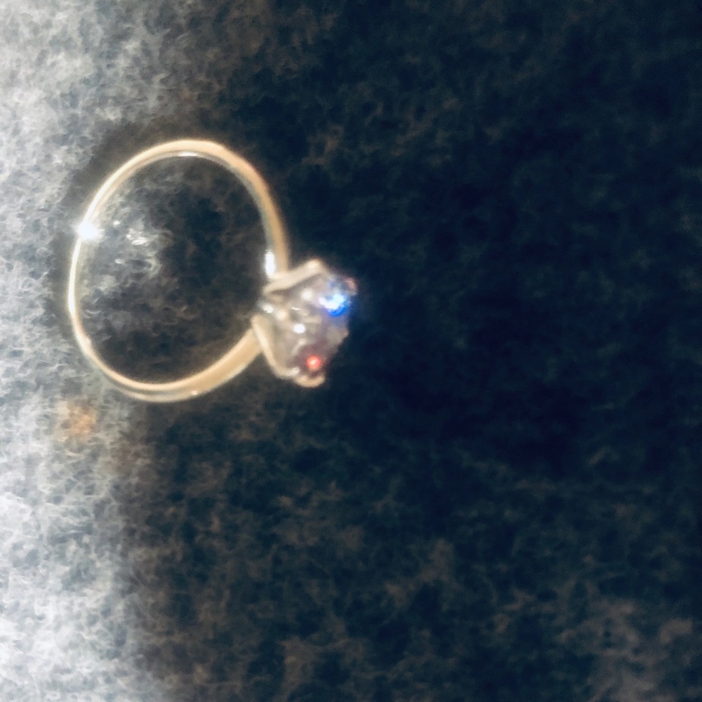 2 white gold filled rings and a lot of natural gem stones with precious stone